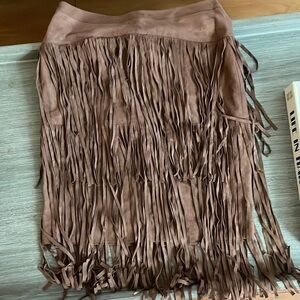 BCBG fringe skirt